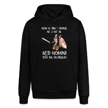 Knights Templar graphic quote Templar Knights Templar - Stanley/Stella SOUNDER Unisex Hoodie - black - Front - Alina (178cm) & Michal (187cm)