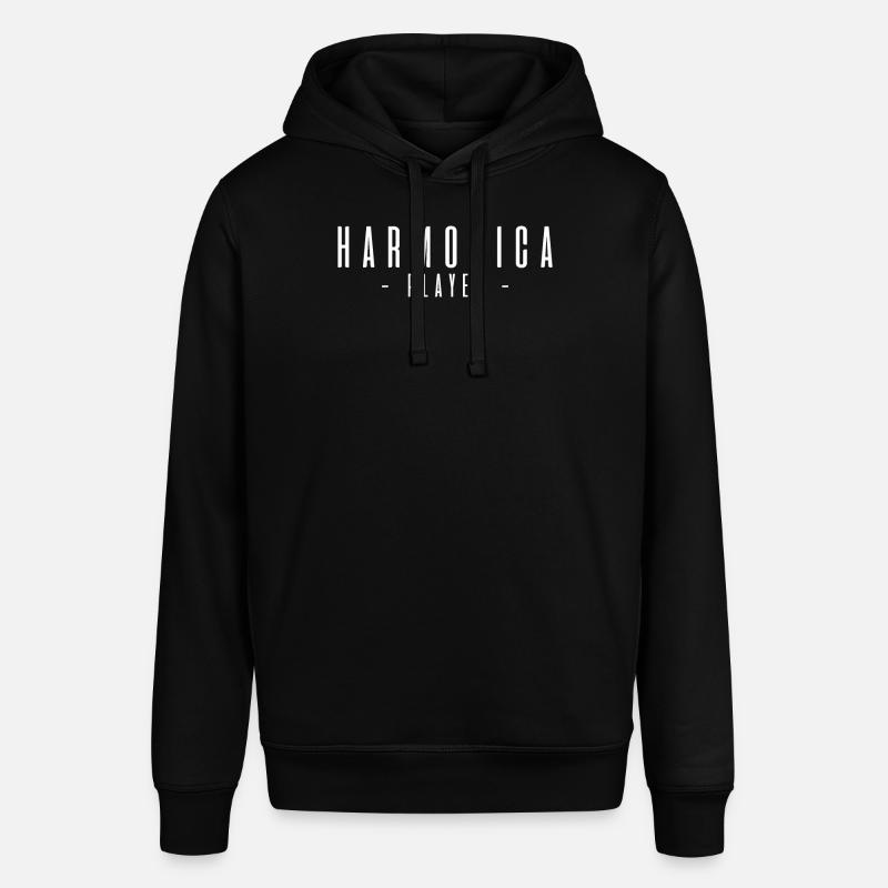 Harmonica player gift harmonica - Stanley/Stella SOUNDER Unisex Hoodie - black