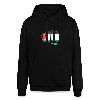 Palestine Faust Palestinian - Stanley/Stella SOUNDER Unisex Hoodie - black - Front - Alina (178cm) & Michal (187cm)