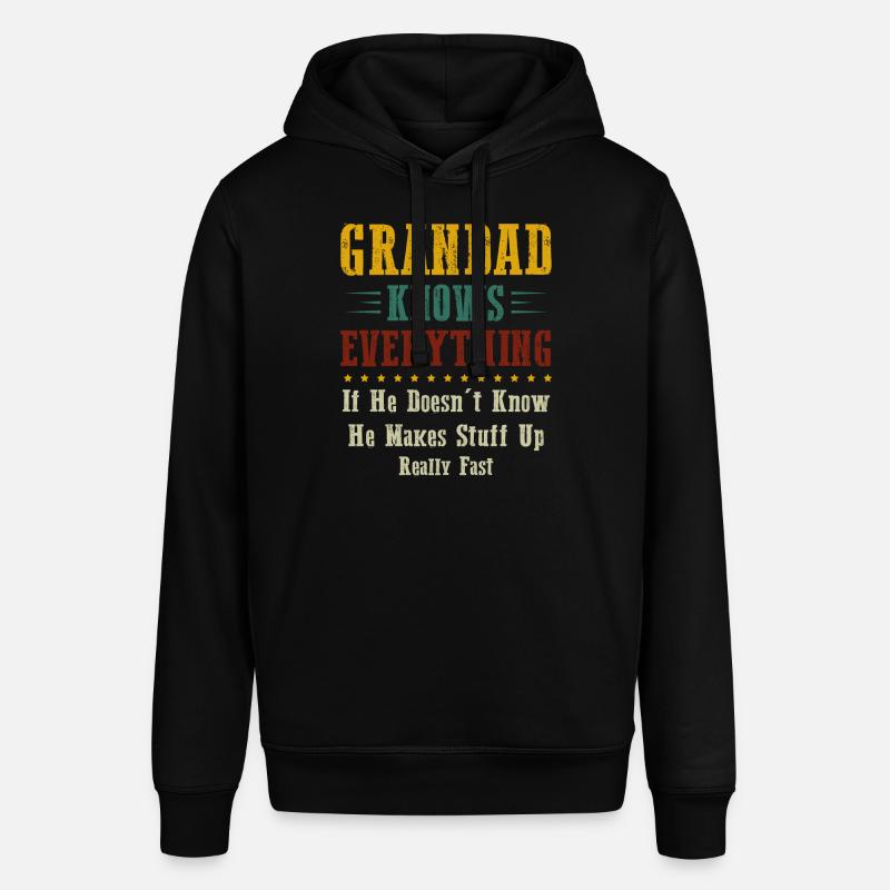 Grandad Know Everything - Sweat à capuche SOUNDER Stanley/Stella Unisexe - noir