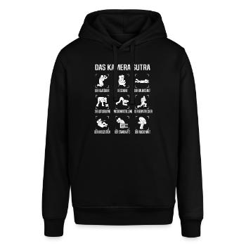 Kamera Sutra Fotograf Fotografen Fotografieren - Stanley/Stella Unisex Hoodie SOUNDER - Schwarz - Vorne - Alina (178cm) & Michal (187cm)