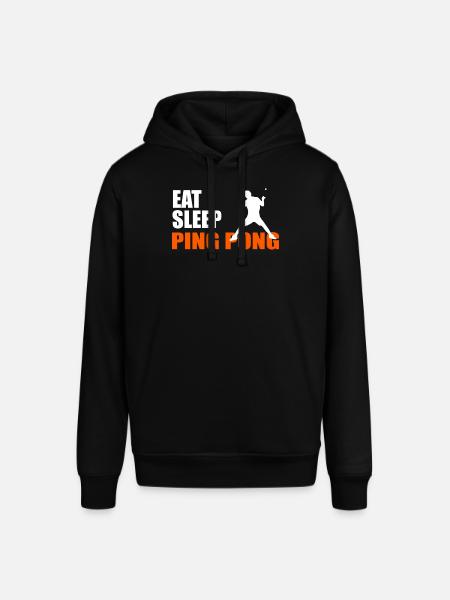 EAT. SLEEP. PING PONG. REPEAT. - Stanley/Stella SOUNDER Unisex Hoodie - black