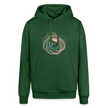 Breakdance - Stanley/Stella SOUNDER Unisex Hoodie - bottle green - Front - Alina (178cm) & Michal (187cm)
