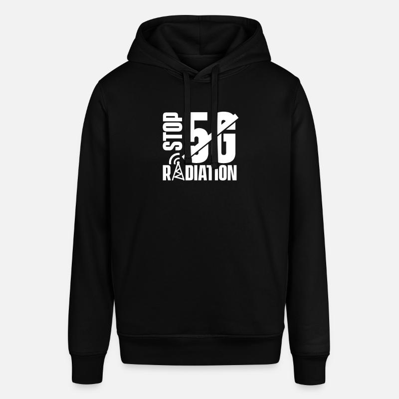 Arrête le rayonnement 5G - Sweat à capuche SOUNDER Stanley/Stella Unisexe - noir