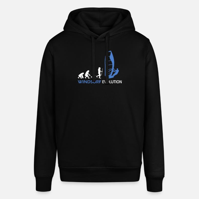 Windsurfen Evolution Geschenkideen - Stanley/Stella Unisex Hoodie SOUNDER - Schwarz