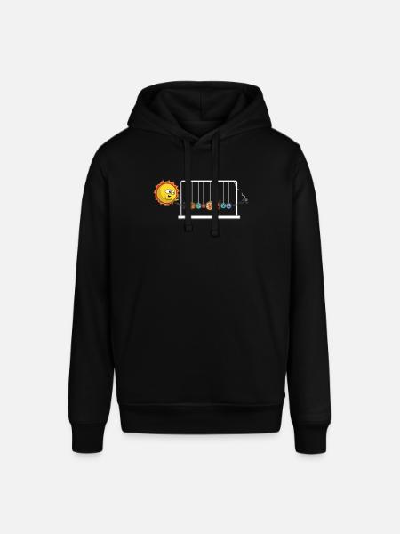 Children sun planet planets Newton pendulum Pluto - Stanley/Stella SOUNDER Unisex Hoodie - black