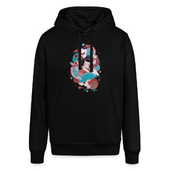 Japan - Stanley/Stella SOUNDER Unisex Hoodie - black - Front - Alina (178cm) & Michal (187cm)