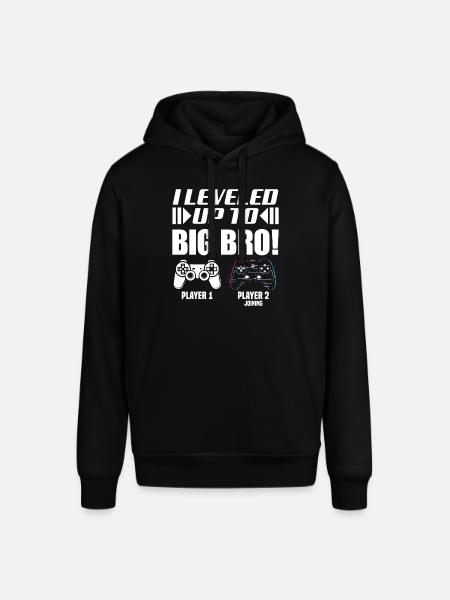 Je suis passé à Big Bro! Je vais être grand frère - Sweat à capuche SOUNDER Stanley/Stella Unisexe - noir