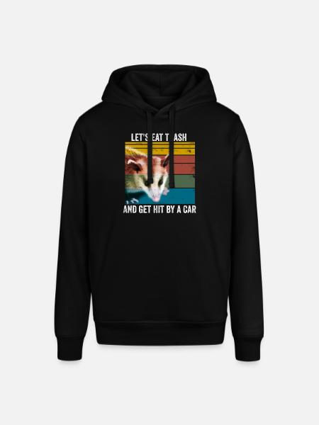 Eat Trash possum animals gift - Stanley/Stella SOUNDER Unisex Hoodie - black
