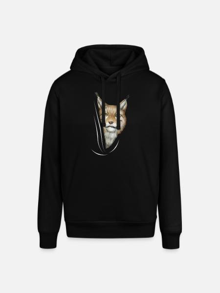 Lynx lynx lynx älskare gåva - Luvtröja SOUNDER unisex från Stanley/Stella - svart