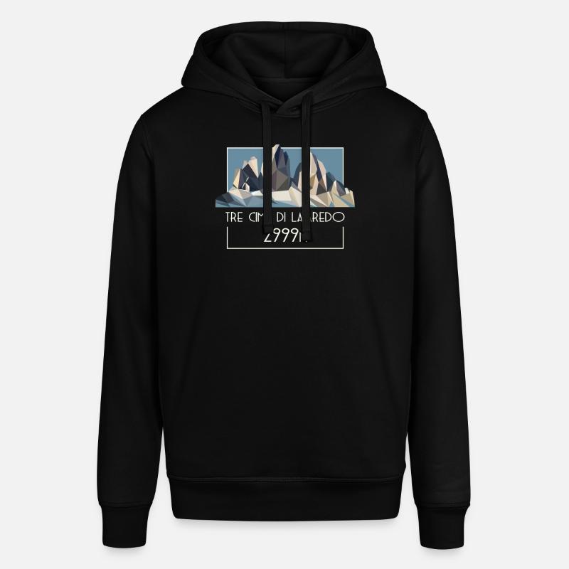 Drei Zinnen Tre Cime Dolomites E5 Tyrol du Sud Retro - Sweat à capuche SOUNDER Stanley/Stella Unisexe - noir