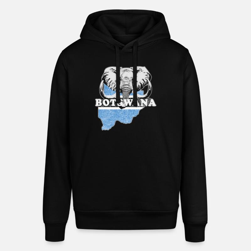 Drapeau du Botswana Afrique Drapeau - Sweat à capuche SOUNDER Stanley/Stella Unisexe - noir