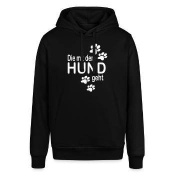 Hunde Spruch - Stanley/Stella Unisex Hoodie SOUNDER - Schwarz - Vorne - Alina (178cm) & Michal (187cm)
