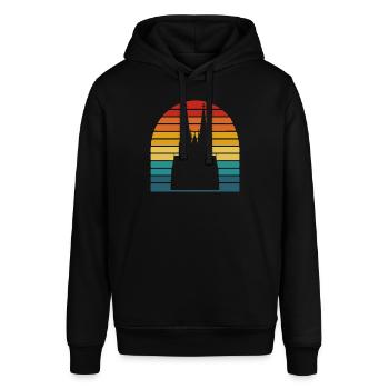 Cathédrale de Cologne Retro Vintage Kölsch Kölner - Sweat à capuche SOUNDER Stanley/Stella Unisexe - noir - Devant - Alina (178cm) & Michal (187cm)