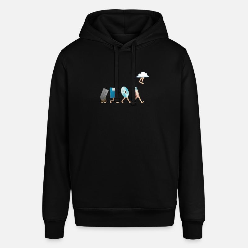 Computer Engineering Software Diskette USB Wolke - Stanley/Stella Unisex Hoodie SOUNDER - Schwarz