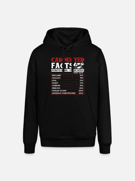 Carpenter Carpenter Facts - Stanley/Stella SOUNDER Unisex Hoodie - black