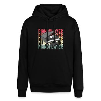 piano - Stanley/Stella SOUNDER Unisex Hoodie - black - Front - Alina (178cm) & Michal (187cm)