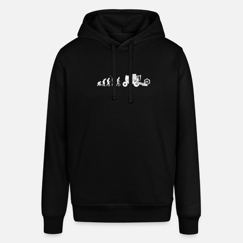 Évolution des moissonneuses-batteuses agricoles - Sweat à capuche SOUNDER Stanley/Stella Unisexe - noir