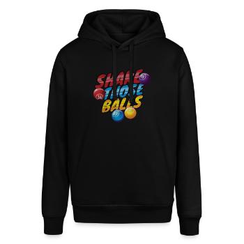 Bingo - Stanley/Stella Unisex Hoodie SOUNDER - Schwarz - Vorne - Alina (178cm) & Michal (187cm)