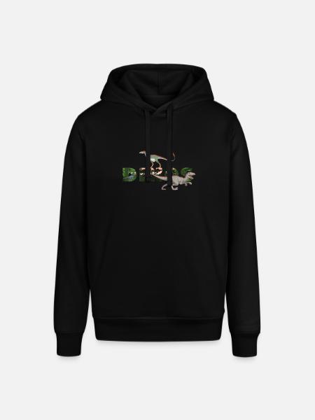 Dinosaur Dinos Tyrannosaurus Allosaurus - Stanley/Stella SOUNDER unisex hoodie - sort
