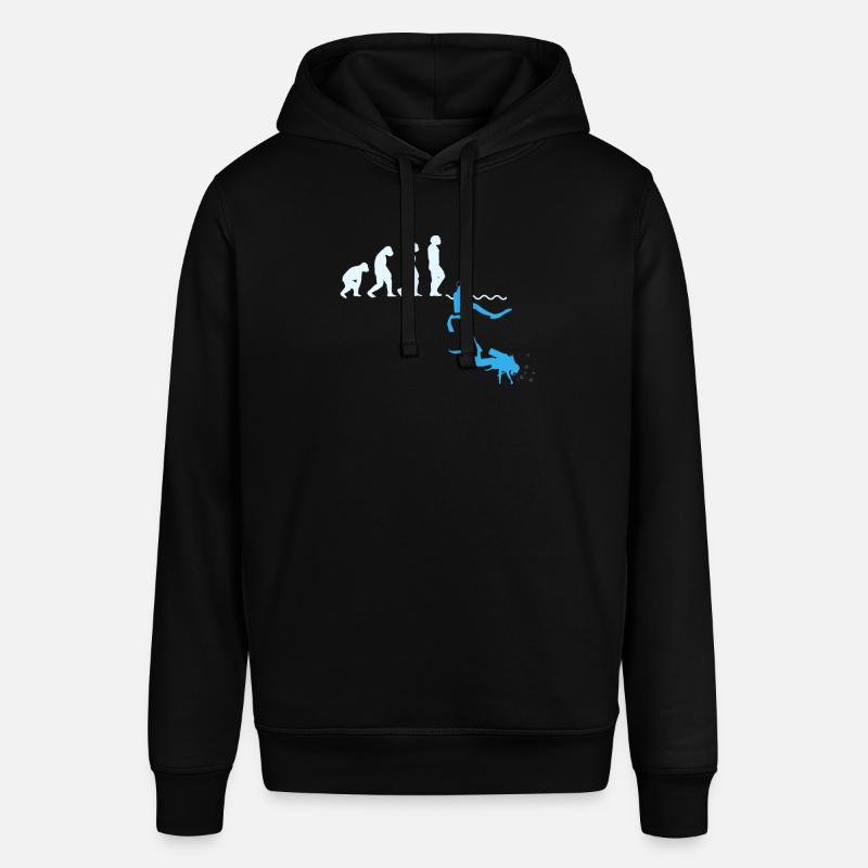 Diver Evolution Shirt Gift Diving - Stanley/Stella SOUNDER Unisex Hoodie - black