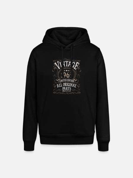 Vintage vintage vintage uit 1963 - Stanley/Stella Uniseks biologische hoodie SOUNDER - zwart