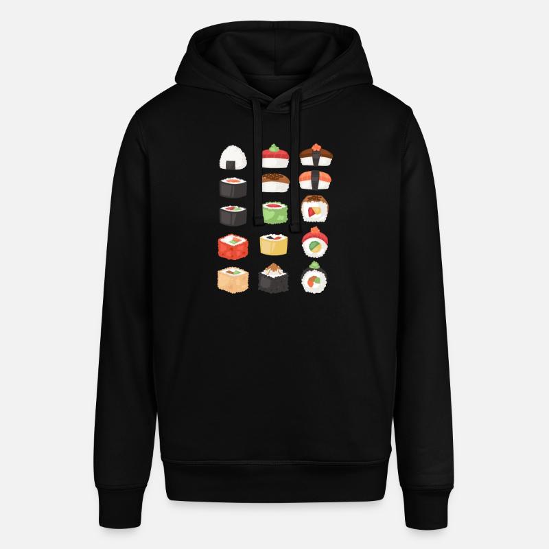 Idée cadeau maki sushi - Sweat à capuche SOUNDER Stanley/Stella Unisexe - noir