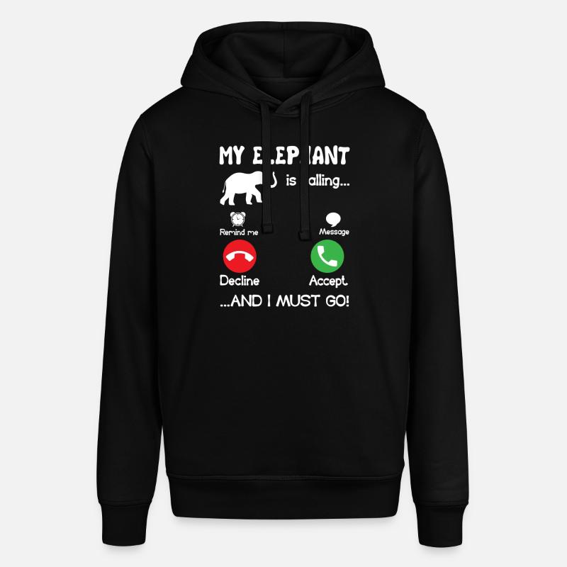 Éléphant que mon éléphant appelle - Sweat à capuche SOUNDER Stanley/Stella Unisexe - noir