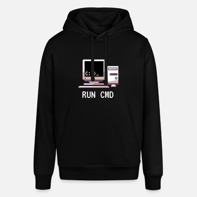 Console Funny Nerd Run CMD - Sweat à capuche SOUNDER Stanley/Stella Unisexe - noir