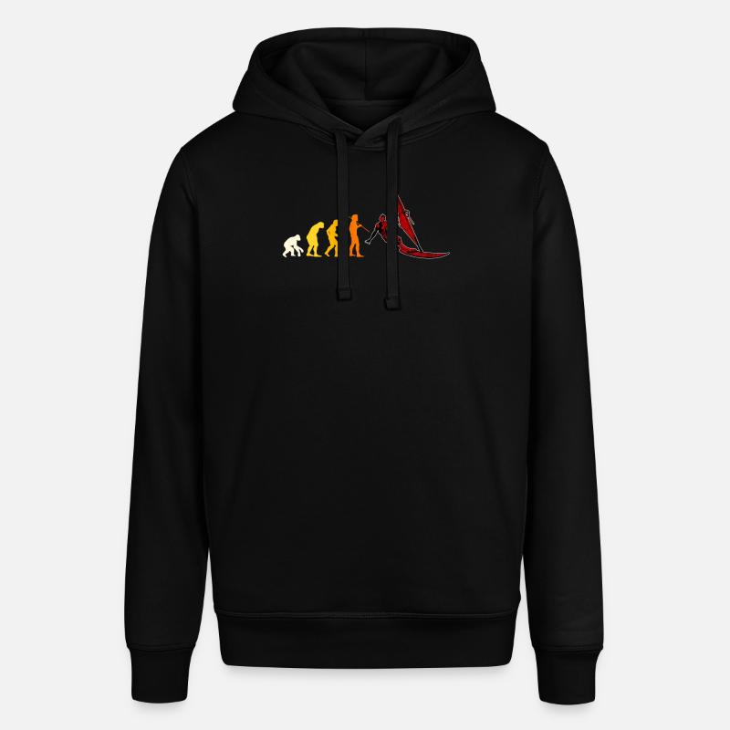 Windsurfing evolution gift - Stanley/Stella SOUNDER Unisex Hoodie - black