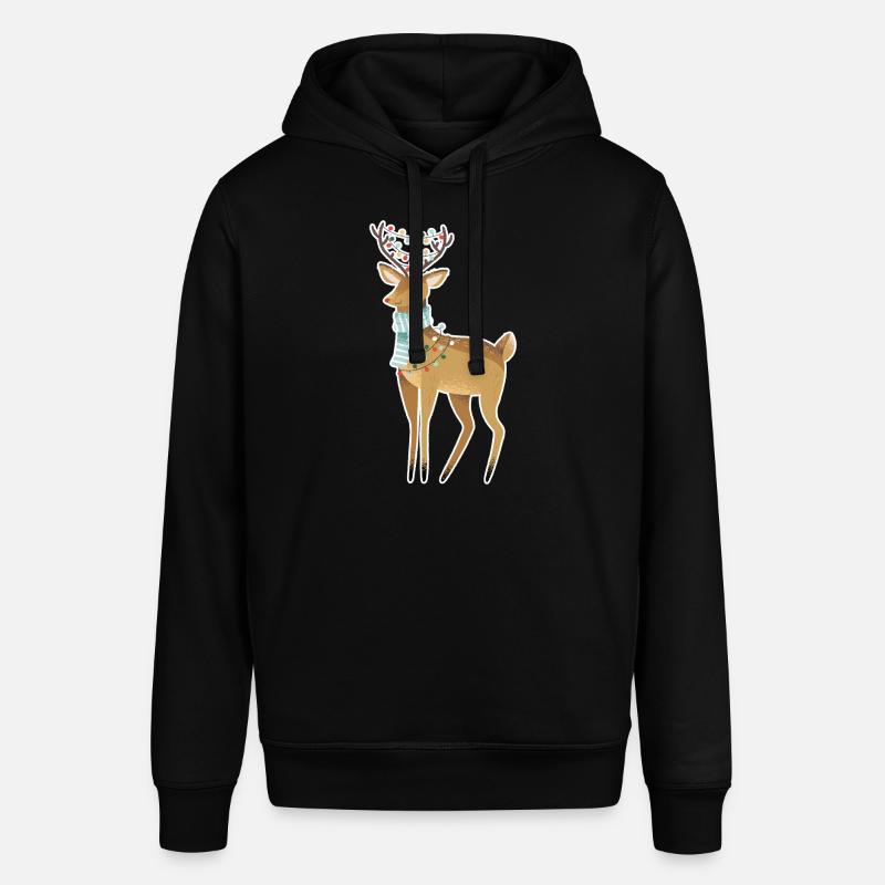 Noël cerf cerf cerf brun - Sweat à capuche SOUNDER Stanley/Stella Unisexe - noir