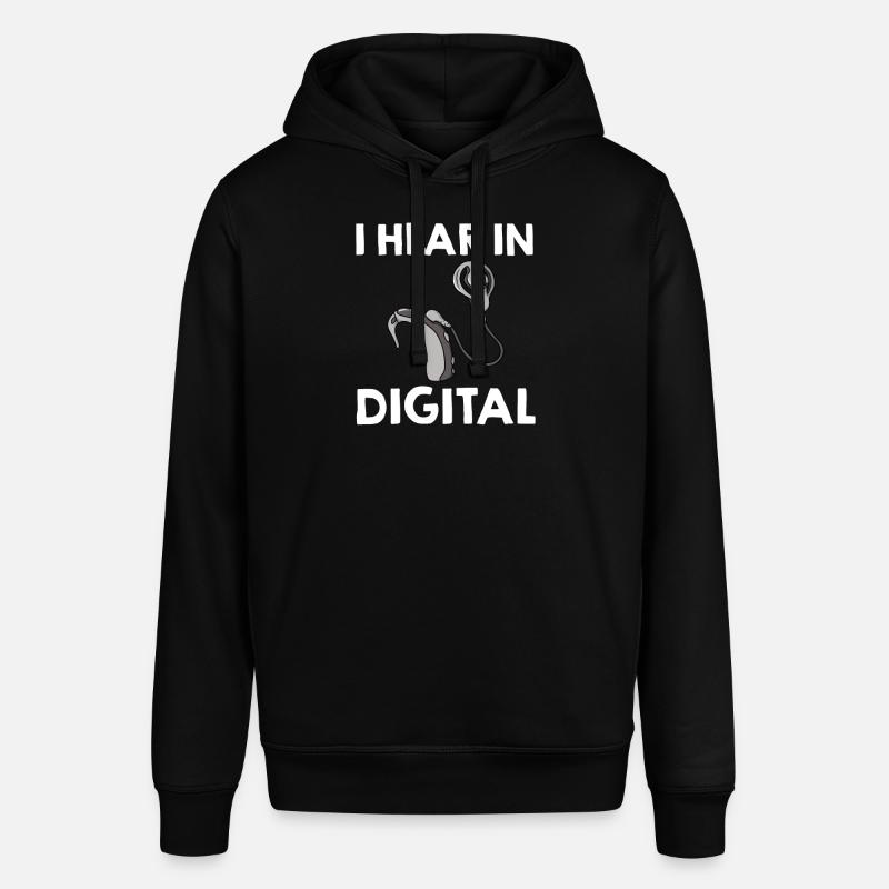 Cochlear Implant Deaf Deaf Deafness - Stanley/Stella SOUNDER Unisex Hoodie - black