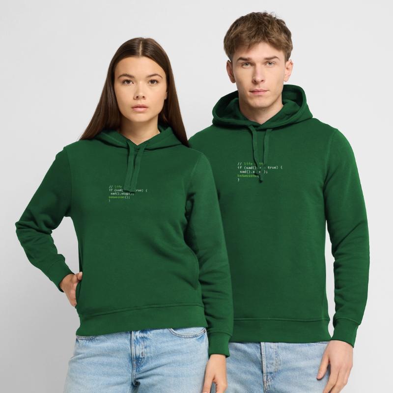 Coder Coding motto of life programmer Stanley/Stella SOUNDER Unisex Hoodie