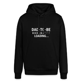 Dad-to-be Loading | Milk Bottles Download - Stanley/Stella Unisex Hoodie SOUNDER - Schwarz - Vorne - Alina (178cm) & Michal (187cm)