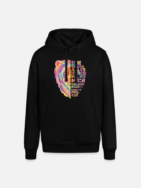 Jesus Löwe von Juda - Stanley/Stella Unisex Hoodie SOUNDER - Schwarz