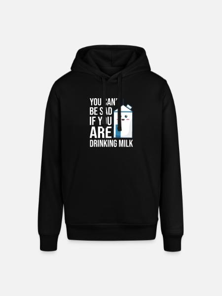 Milch Rohmilch Vollmilch - Stanley/Stella Unisex Hoodie SOUNDER - Schwarz