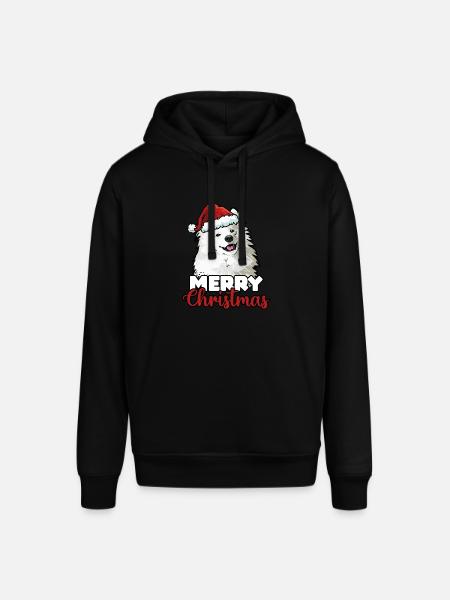 Glædelig jul Samoyed Hund Lovers Gift - Stanley/Stella SOUNDER unisex hoodie - sort