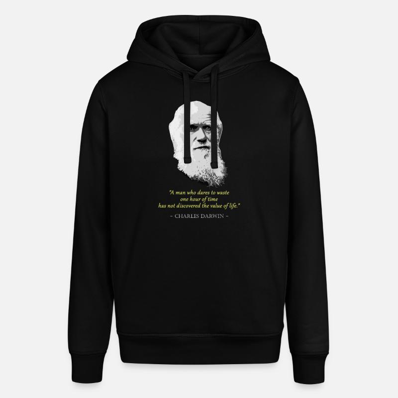 Citation de Charles Darwin - Sweat à capuche SOUNDER Stanley/Stella Unisexe - noir