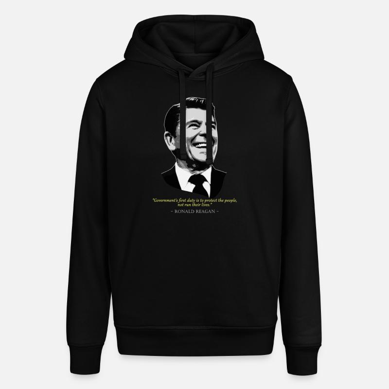 Citation de Ronald Reagan - Sweat à capuche SOUNDER Stanley/Stella Unisexe - noir