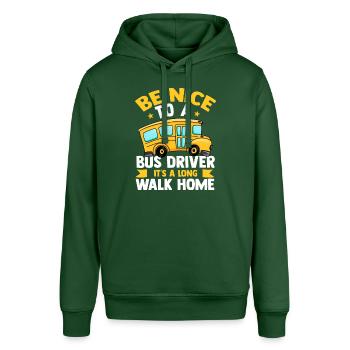 Bus Busfahrer Omnibus Öpnv Beruf Fernbus Autobus - Stanley/Stella Unisex Hoodie SOUNDER - Flaschengrün - Vorne - Alina (178cm) & Michal (187cm)