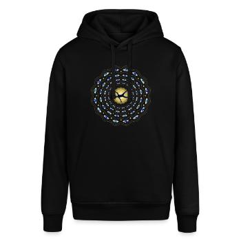 Psychedelic Trip - Stanley/Stella SOUNDER Unisex Hoodie - black - Front - Alina (178cm) & Michal (187cm)