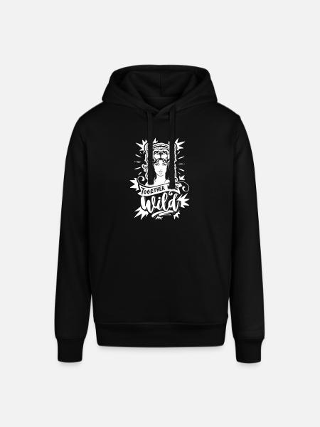 Echte Mädchen sind Mutig - Stanley/Stella Unisex Hoodie SOUNDER - Schwarz