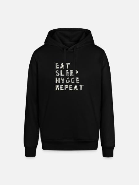 Hygge Hyggelig Scandinavia Spis søvn - Stanley/Stella SOUNDER unisex hoodie - sort