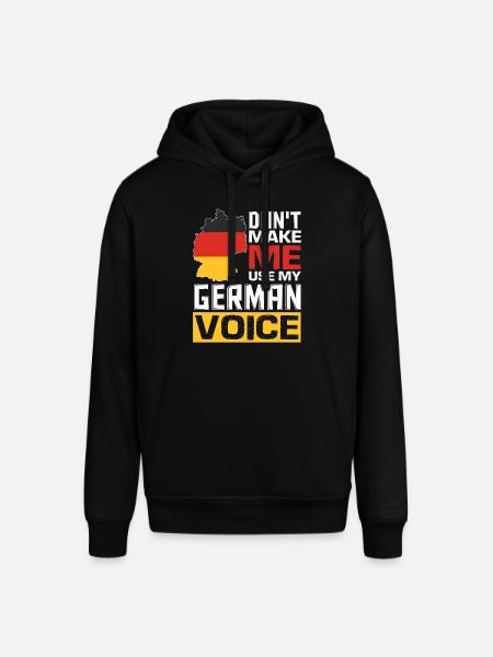 Grappige Duitse citaten Duits sprekend Duits - Stanley/Stella Uniseks biologische hoodie SOUNDER - zwart