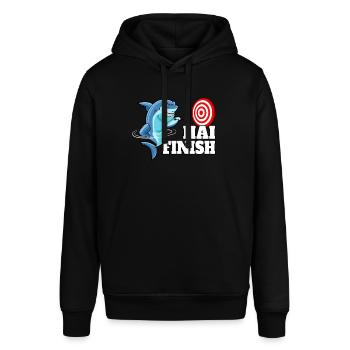 Dart WM Dart Shirt Dart Spieler Dart spielen 180 - Stanley/Stella Unisex Hoodie SOUNDER - Schwarz - Vorne - Alina (178cm) & Michal (187cm)