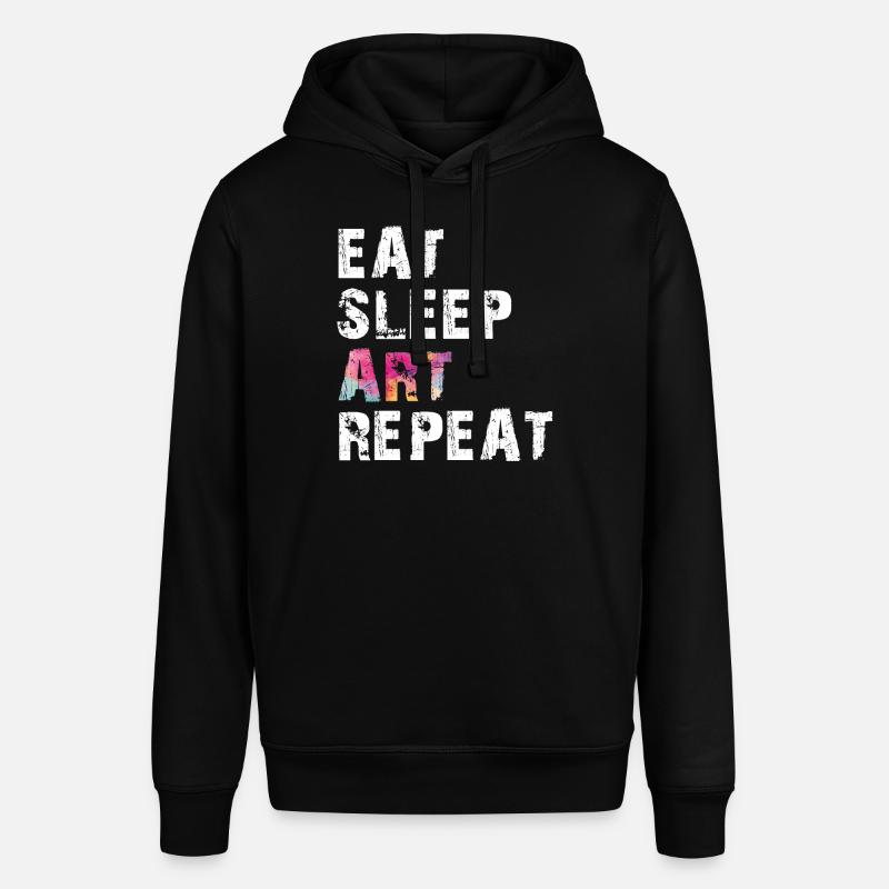 MANGER SOMMEIL ART RÉPÉTER - Sweat à capuche SOUNDER Stanley/Stella Unisexe - noir