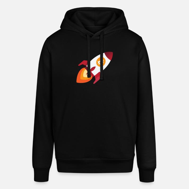 Bitcoin rocket - cryptocurrency crypto bitcoins - Stanley/Stella SOUNDER Unisex Hoodie - black