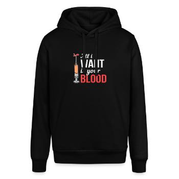 Blutspende Blutspender Krankenschwester Doktor - Stanley/Stella Unisex Hoodie SOUNDER - Schwarz - Vorne - Alina (178cm) & Michal (187cm)