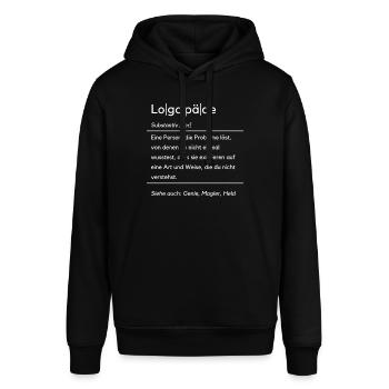 Lustige Logopäde Definition Logopädie Logopädin - Stanley/Stella Unisex Hoodie SOUNDER - Schwarz - Vorne - Alina (178cm) & Michal (187cm)
