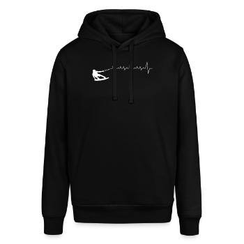 Wakeboard - Stanley/Stella Unisex Hoodie SOUNDER - Schwarz - Vorne - Alina (178cm) & Michal (187cm)